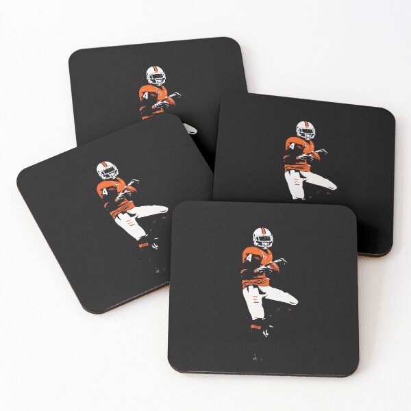 Item preview, Devin Hester Miami Hurricanes #4 Football Art designed and sold by TheArtOfCar.