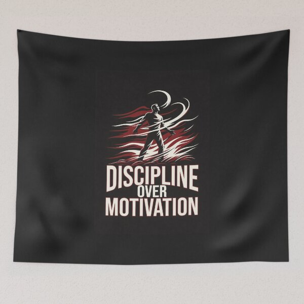 Item preview, Discipline Over Motivation -Men's Mindset Apparel designed and sold by hotprint.
