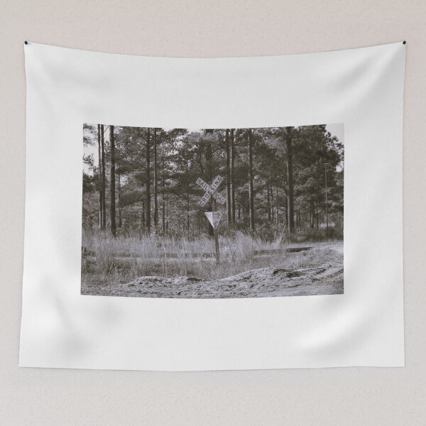 Item preview, Railroad Tracks in a Forest Clearing designed and sold by Cynthia48.