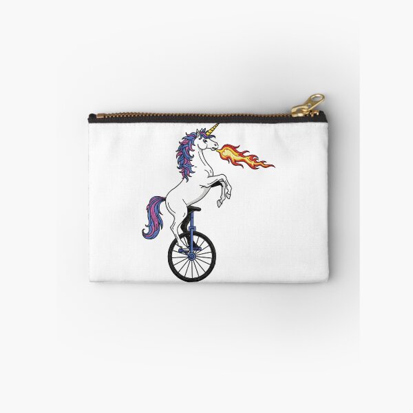 Item preview, Fire Breathing Unicorn Riding a Unicycle designed and sold by TeeARTHY.