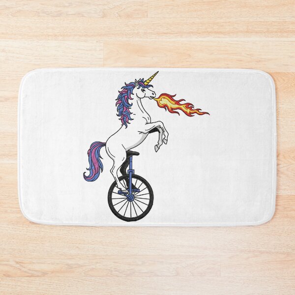 Item preview, Fire Breathing Unicorn Riding a Unicycle designed and sold by TeeARTHY.
