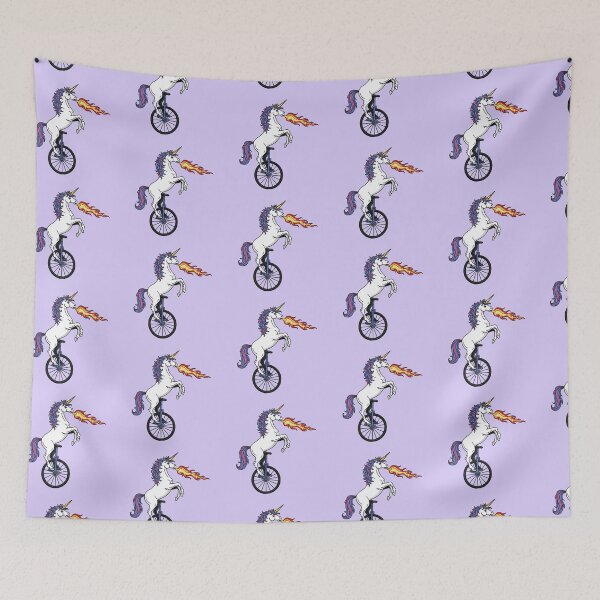 Item preview, Fire Breathing Unicorn Riding a Unicycle designed and sold by TeeARTHY.