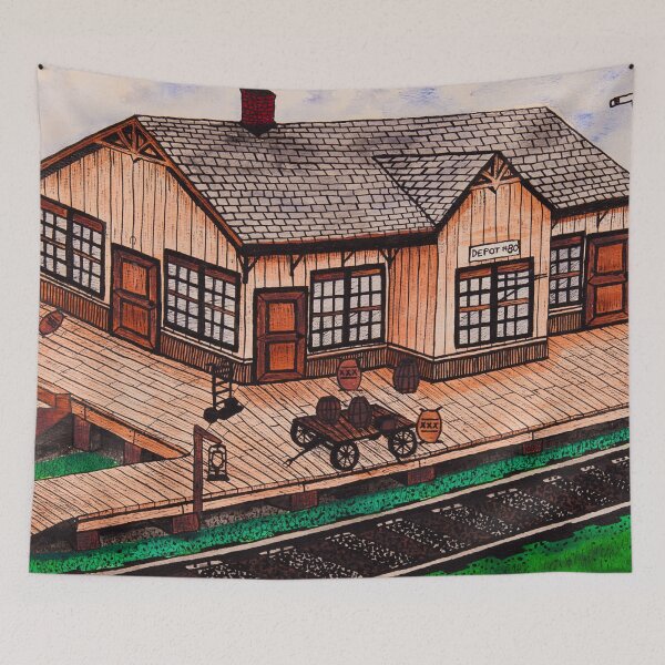 Item preview, Historic Train Station  designed and sold by Matt Starr Fine Art .