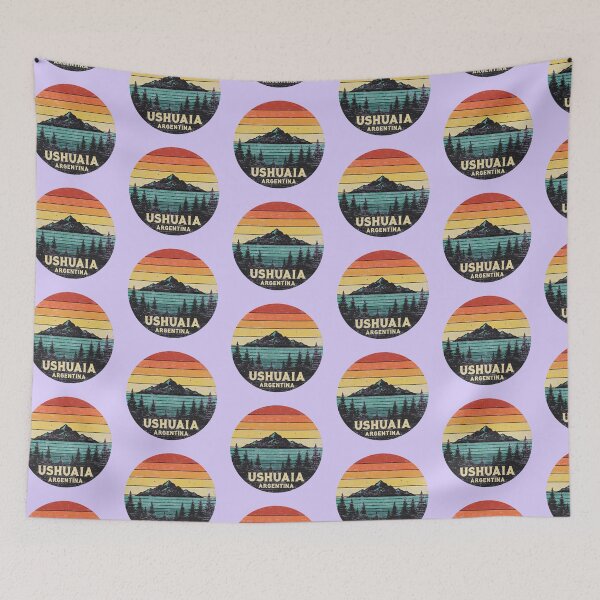 Item preview, Retro Ushuaia Argentina Vintage Travel   designed and sold by TeeARTHY.