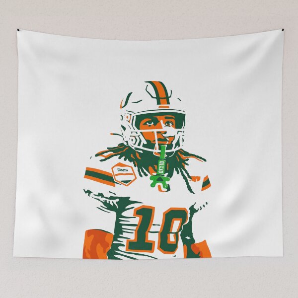 Item preview, Malachi Toney Miami Hurricanes #10 Minimalist Football Art designed and sold by TheArtOfCar.