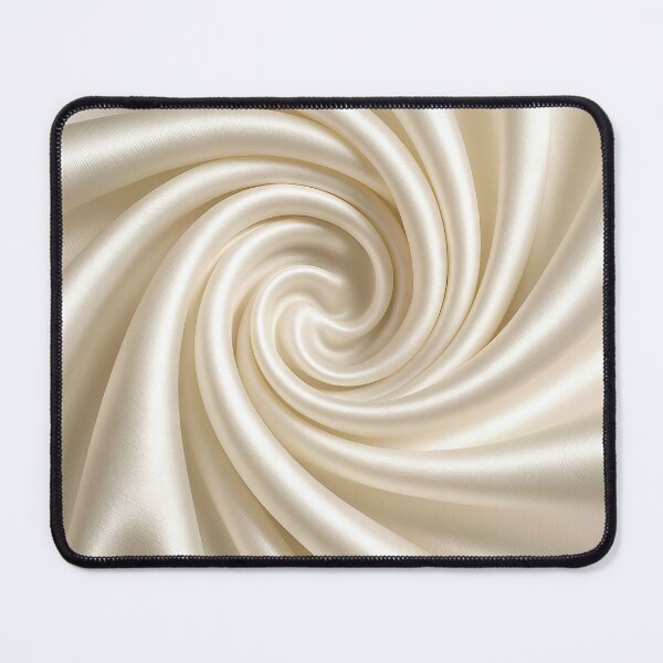 Item preview, Ivory Swirled Satin Fabric designed and sold by Maria Dryfhout.