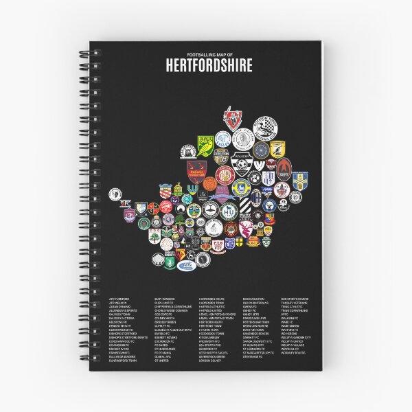 Item preview, Mens Footballing Map of Hertfordshire designed and sold by Footy-Maps.