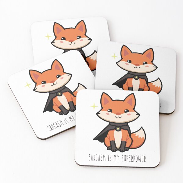 Item preview, Sarcasm is my superpower - cute foxy designed and sold by valerko26.