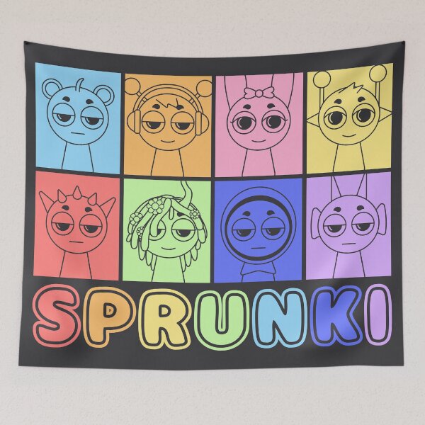 Item preview, Sprunkies Colorful Characters designed and sold by ale21diaz.