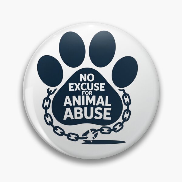 Item preview, No excuse for animal abuse Sticker designed and sold by Desingestore.