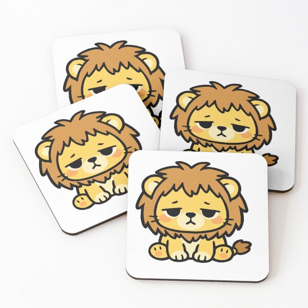 Item preview, Tired Lion Big Mood designed and sold by CozyCritterShop.