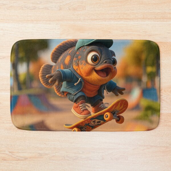 Item preview, Skater Oscar Fish designed and sold by Sillytoe.
