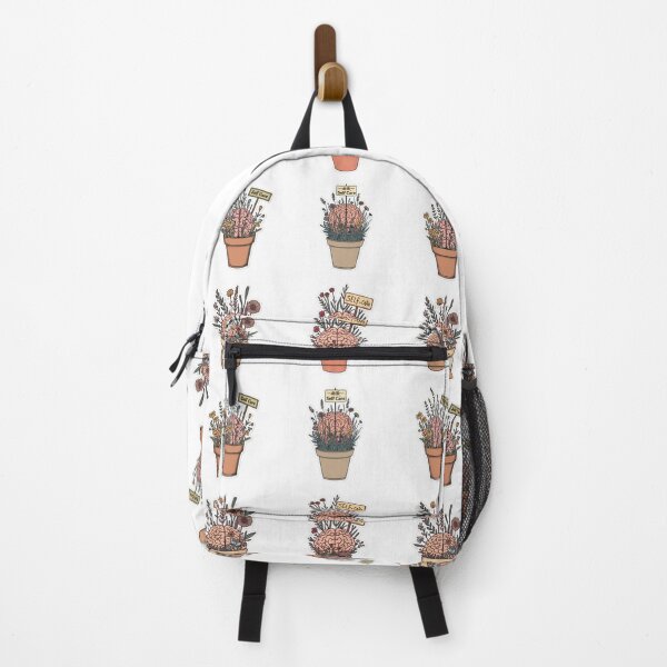 Item preview, Brains in pots with flowers (self-care and health) designed and sold by Karitza Daniela.