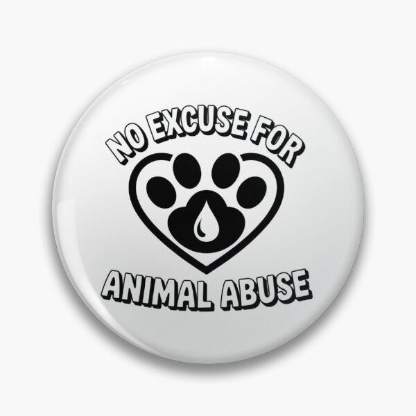 Item preview, no excuse for animal abuse sticker designed and sold by Desingestore.