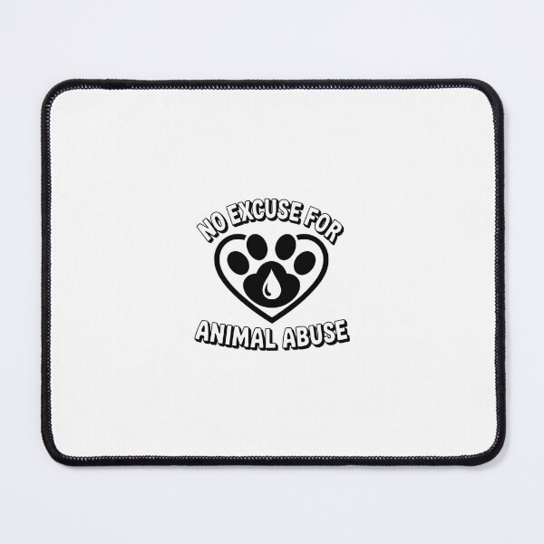 Item preview, no excuse for animal abuse sticker designed and sold by Desingestore.