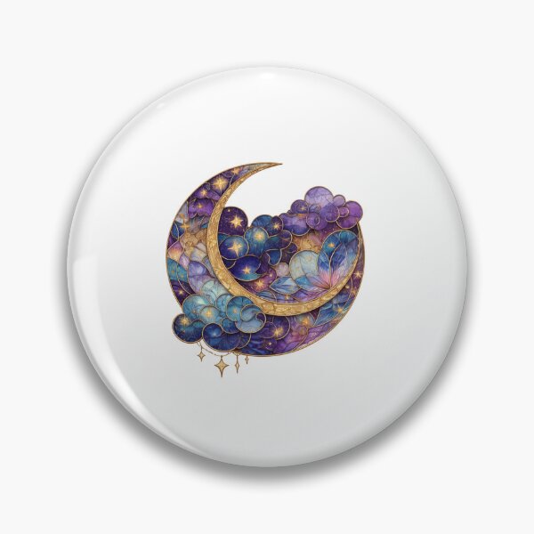 Item preview, Stained Glass Moon And Stars designed and sold by Mirandalab.