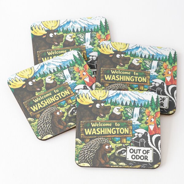 Item preview, Washington Wildlife – Out of Odor Skunk Cartoon Souvenir designed and sold by purrtees.