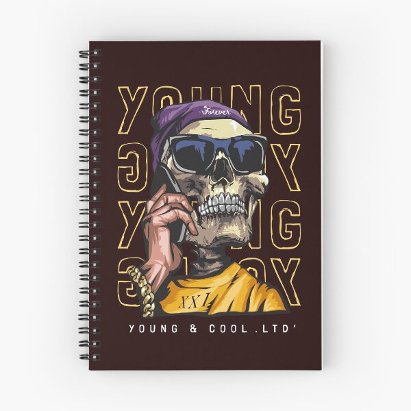Item preview, Forever Young Skull - Street Style Skeleton with Sunglasses and Chain designed and sold by zbigniewcz.