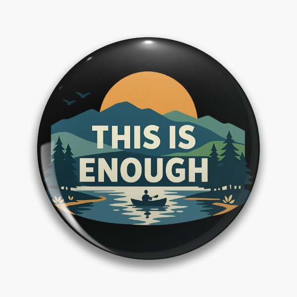 Item preview, This Is Enough Calm Motivation Design designed and sold by TeeTimeTreasure.