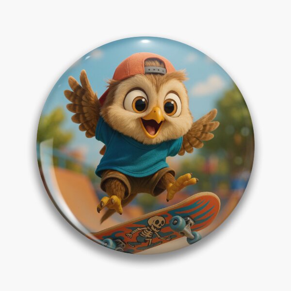 Item preview, Skater Owl 1 designed and sold by Sillytoe.