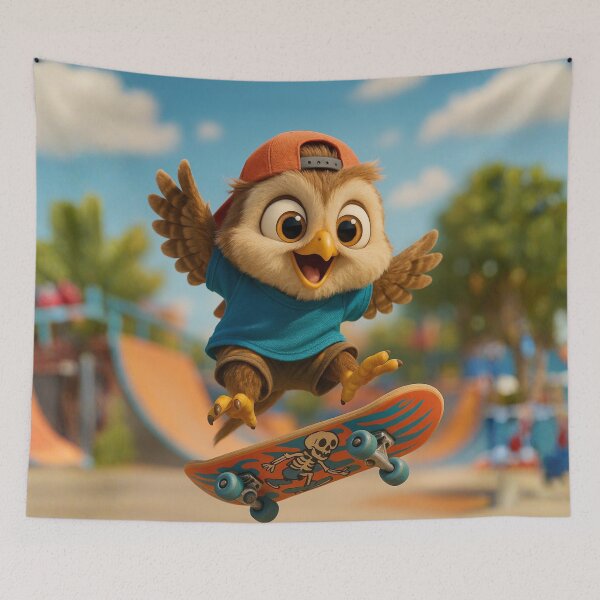 Item preview, Skater Owl 1 designed and sold by Sillytoe.