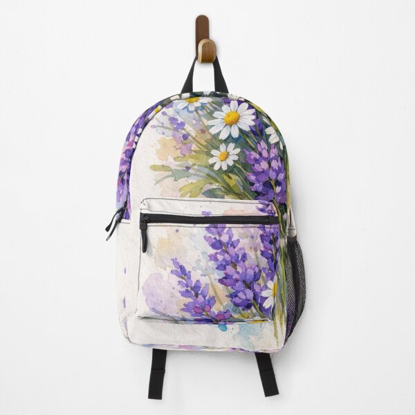 Item preview, Lavender & Chamomile Watercolor Bouquet – Botanical Floral Art designed and sold by MKVisions.