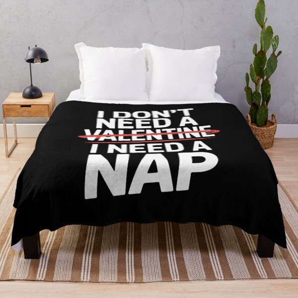 Item preview, I Need A Nap – Funny Anti-Valentine’s Day Design designed and sold by JaaCreativeShop.