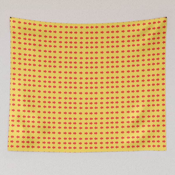 Item preview, Red Alternating Arrows on Yellow background pattern designed and sold by fev-rocks.