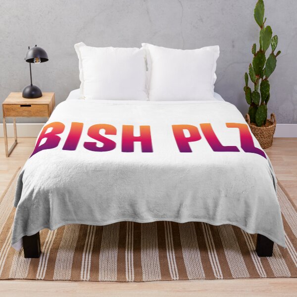 Item preview, Bish Plz, Sunset Gradient Bold Memes designed and sold by Memes N Lore .
