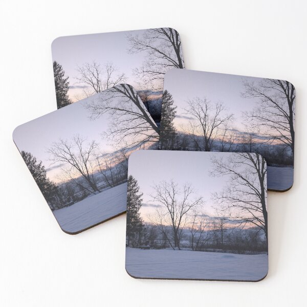 Item preview, Blue Hour Over a Winter Hollow designed and sold by NoRagetsArt.