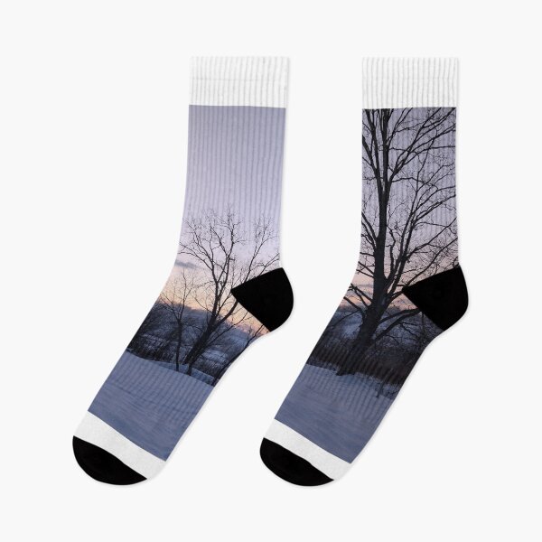 Item preview, Blue Hour Over a Winter Hollow designed and sold by NoRagetsArt.