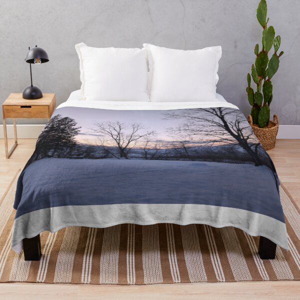 Item preview, Blue Hour Over a Winter Hollow designed and sold by NoRagetsArt.