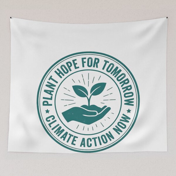 Item preview, Save The Planet Plant Hope For Tomorrow And Support Climate Action Now designed and sold by SkeletonsDanger.
