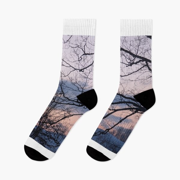 Item preview, Winter Twilight Through Bare Branches designed and sold by NoRagetsArt.
