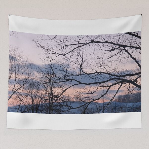 Item preview, Winter Twilight Through Bare Branches designed and sold by NoRagetsArt.