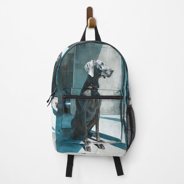 Item preview, A striking Weimaraner posed in a modern interior, Dogs in Motion designed and sold by CDC40.