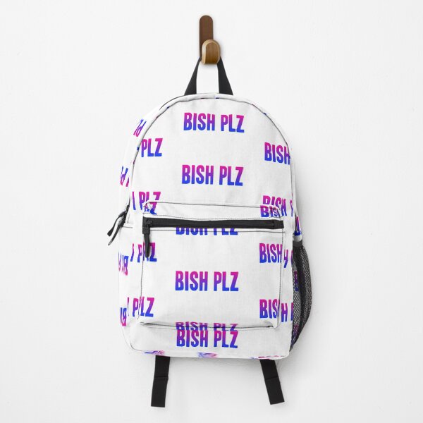 Item preview, Bish Plz, Pink and Blue Bold Memes designed and sold by Memes N Lore .