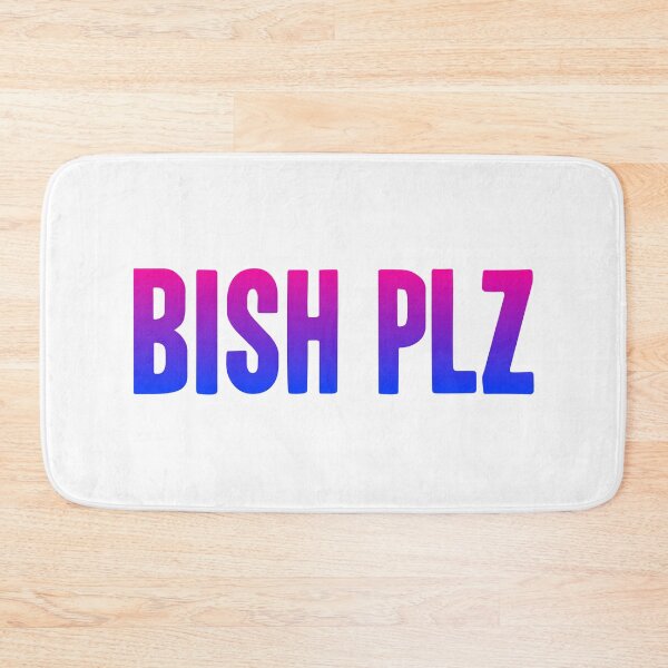 Item preview, Bish Plz, Pink and Blue Bold Memes designed and sold by Memes N Lore .