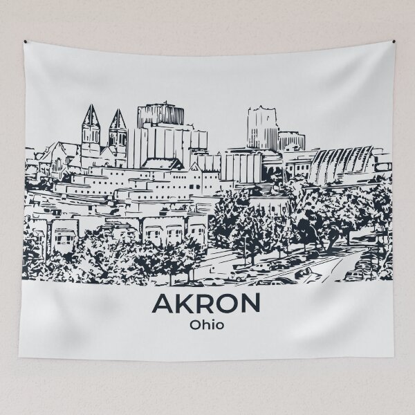 Item preview, Akron - Ohio designed and sold by Lakeric Cityscapes.