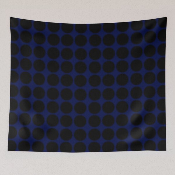 Item preview, Retro vintage dot pattern | Navy blue and black polka dots designed and sold by hollycooper.