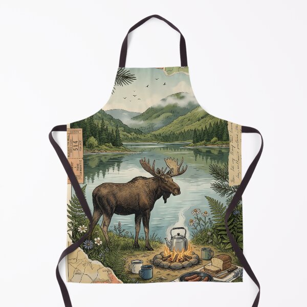 Item preview, Quiet breakfast by the lake along Cabot Trail designed and sold by CoffeeinBloom.
