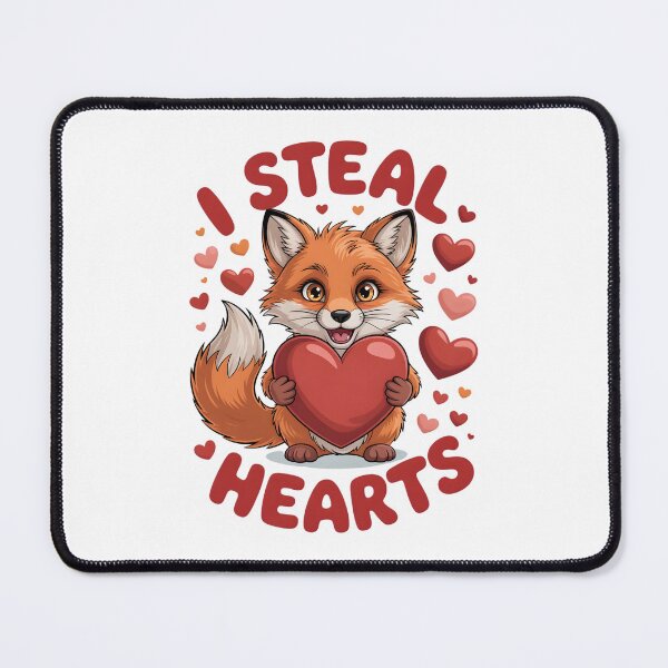 Item preview, I Steal Hearts – Cute Fox Valentine’s Day Design designed and sold by JaaCreativeShop.