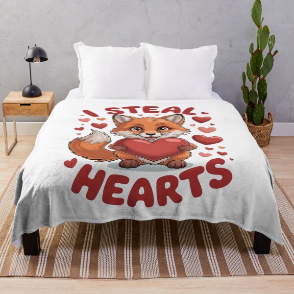 Item preview, I Steal Hearts – Cute Fox Valentine’s Day Design designed and sold by JaaCreativeShop.