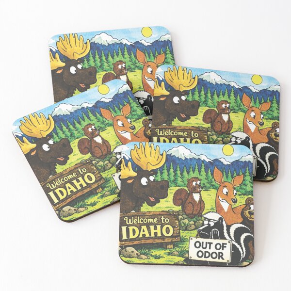 Item preview, Funny Idaho Skunk Cartoon – Welcome to Idaho Wildlife Humor Souvenir designed and sold by purrtees.