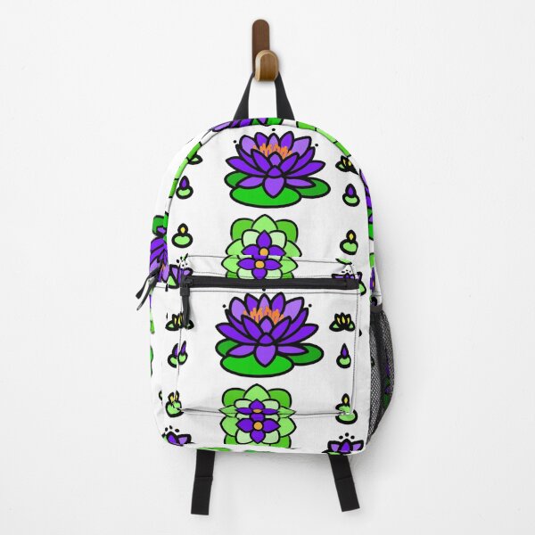 Item preview, Purple water lily pattern | purple floral pattern | lily pad pattern | water floral design | periwinkle very peri water lilies designed and sold by hollycooper.
