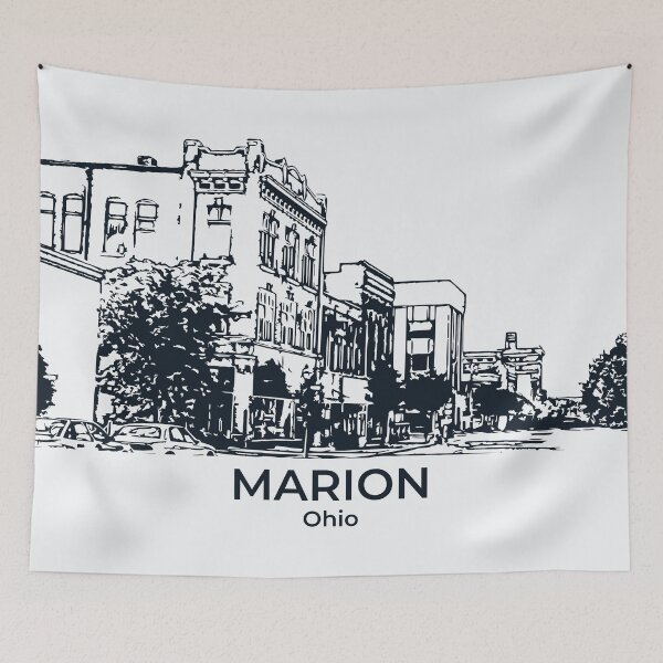Aperçu de l'œuvre Marion - Ohio créée et vendue par Lakeric Cityscapes.