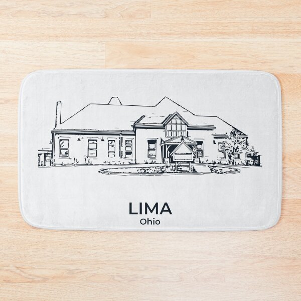 Artikelvorschau, Lima - Ohio entworfen und verkauft von Lakeric Cityscapes.