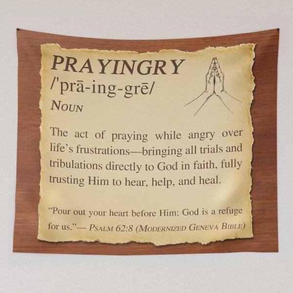 Item preview, Prayingry Defined - Praying Through Anger designed and sold by Pastor Reeves Studio.