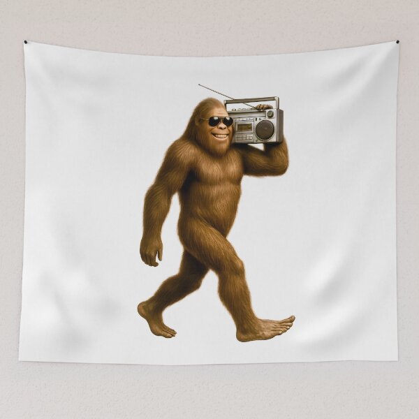 Item preview, Vibraciones divertidas de Sasquatch de los 80 - Humor retro de Pie Grande de los 80 designed and sold by WilderRoads.