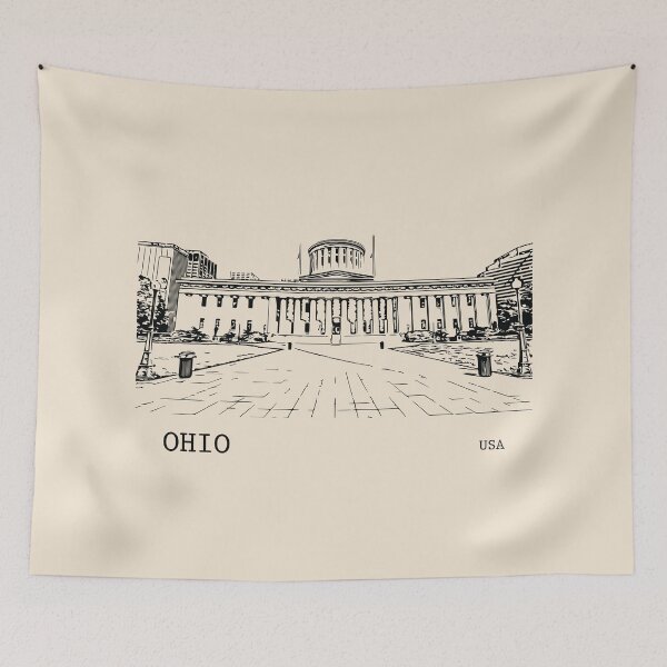 Artikelvorschau, Ohio-Staat USA entworfen und verkauft von Lakeric Cityscapes.